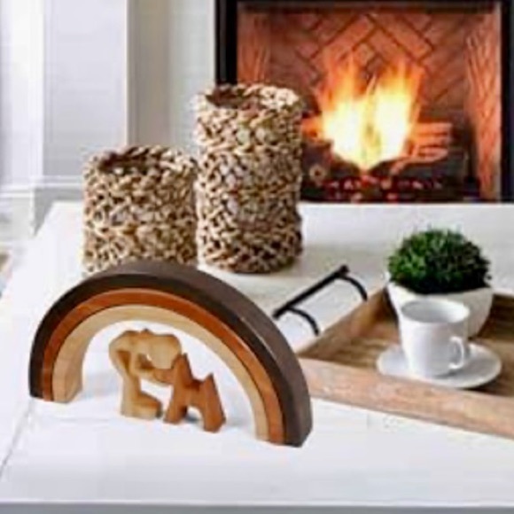 New in Box Wood Figure🌈”Rainbow Bridge” Tribute for Losing a 🐶;a perfect gift. - Picture 10 of 11